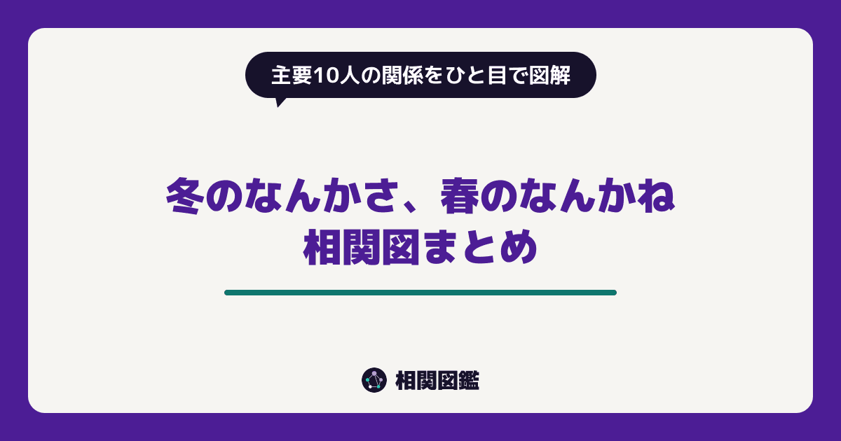冬のなんかさ、春のなんかね