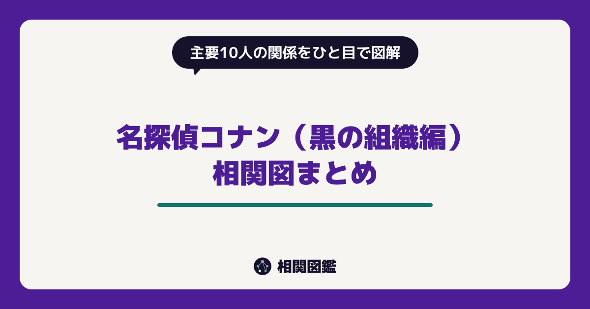 名探偵コナン（黒の組織編）